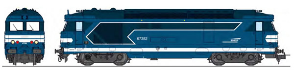 REE Modeles MB-152 - French Diesel Locomotive Class BB 67382 TOURS depot, modern body, Arrow SNCF Logo, Era V-VI - ANALO
